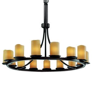 CandleAria Dakota Ring Chandelier by Justice Design Group - Starlight Lighting USA and Canada